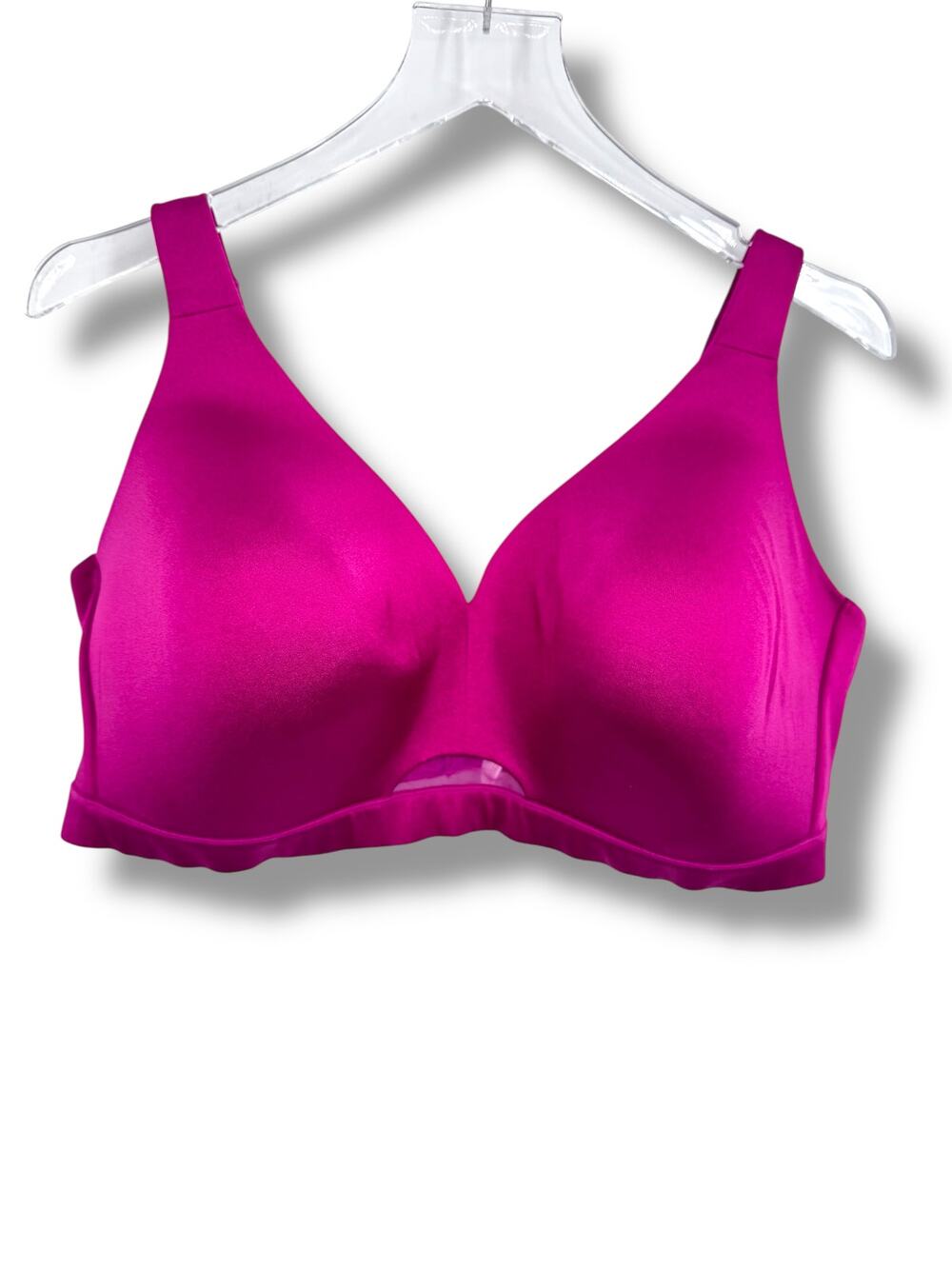 Cacique Comfort Blyss bra 44DD lightly lined no wire fuchsia